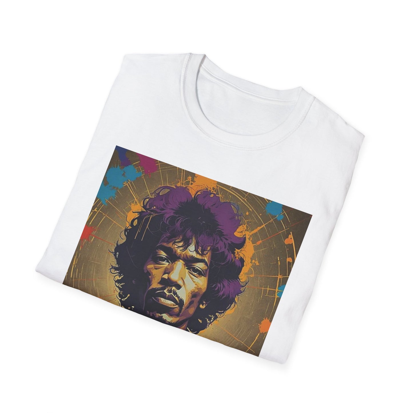 Jimmy Newest Unisex Softstyle T-Shirt. Vintage Style 1960’s Musician