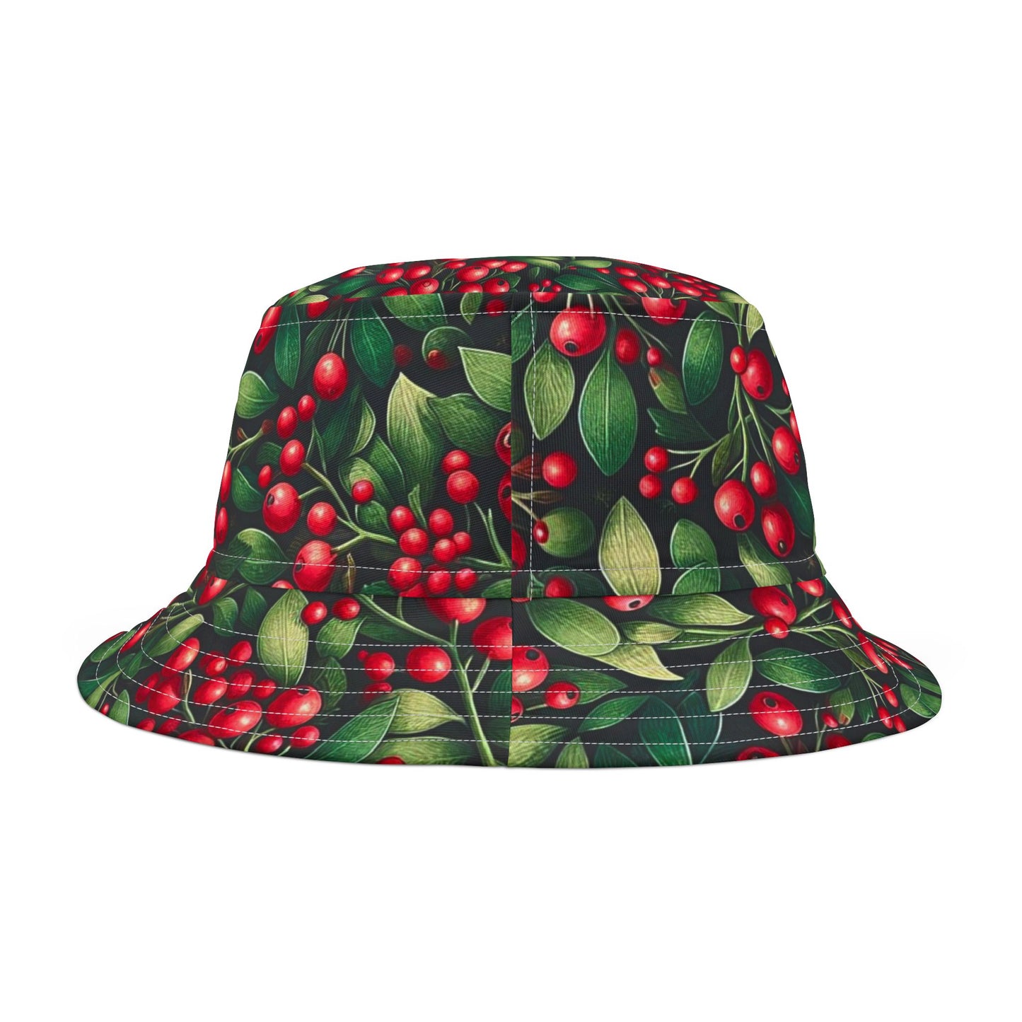 Mistletoe Bucket Hat Christmas Holiday Hat