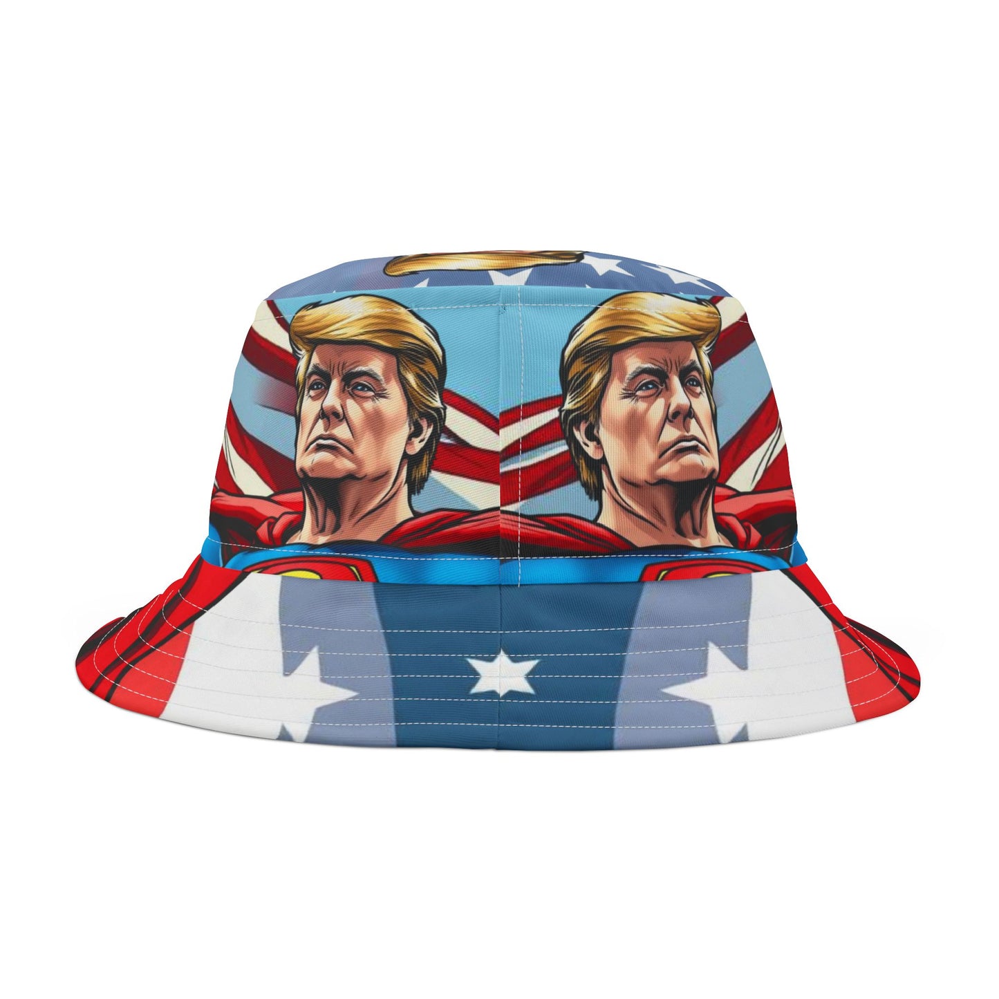 Trump Superman Bucket Hat President 45 47 Republican MAGA Gift