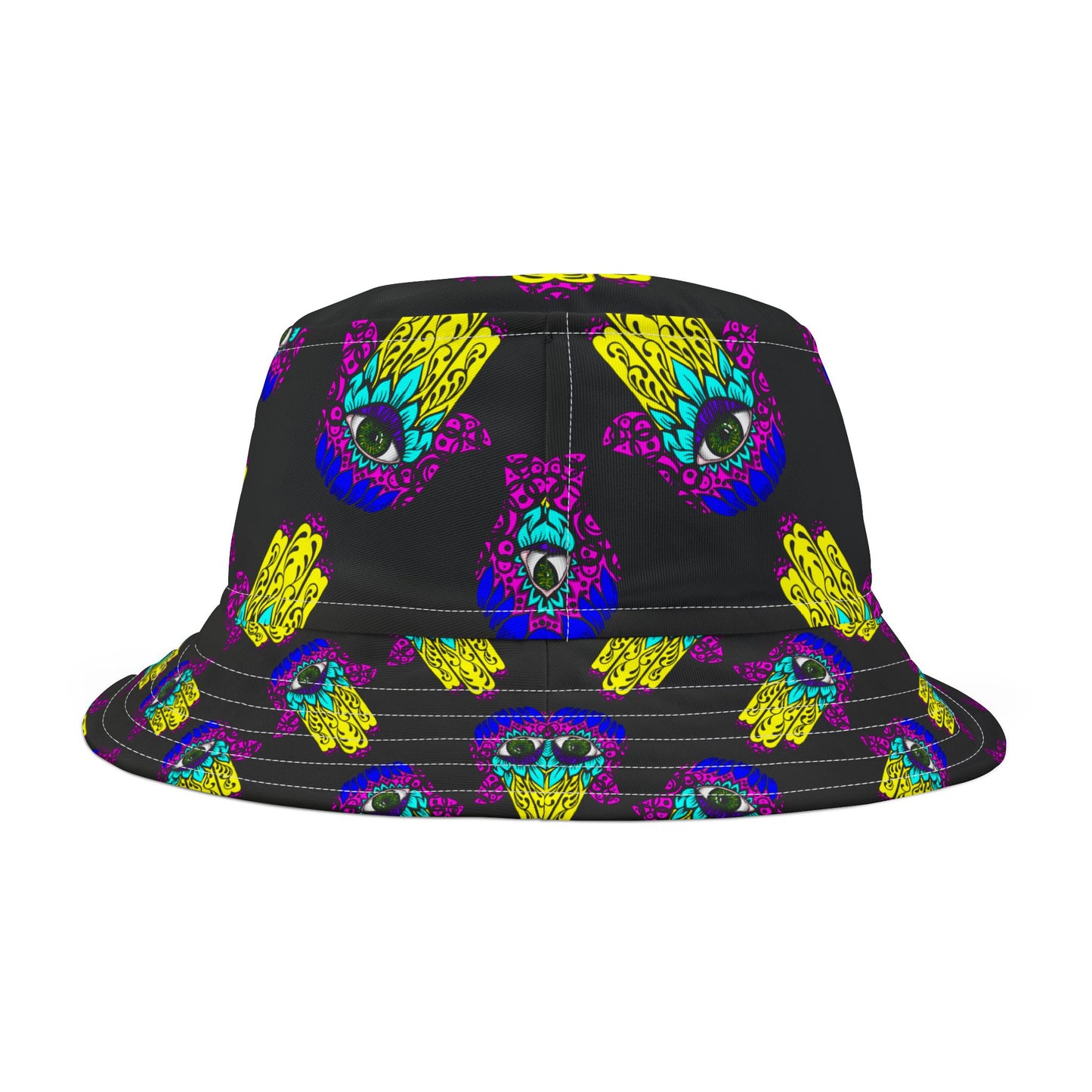 Bucket Hat Hamsa Hand of Fatima Good Luck Evil Eye Protection