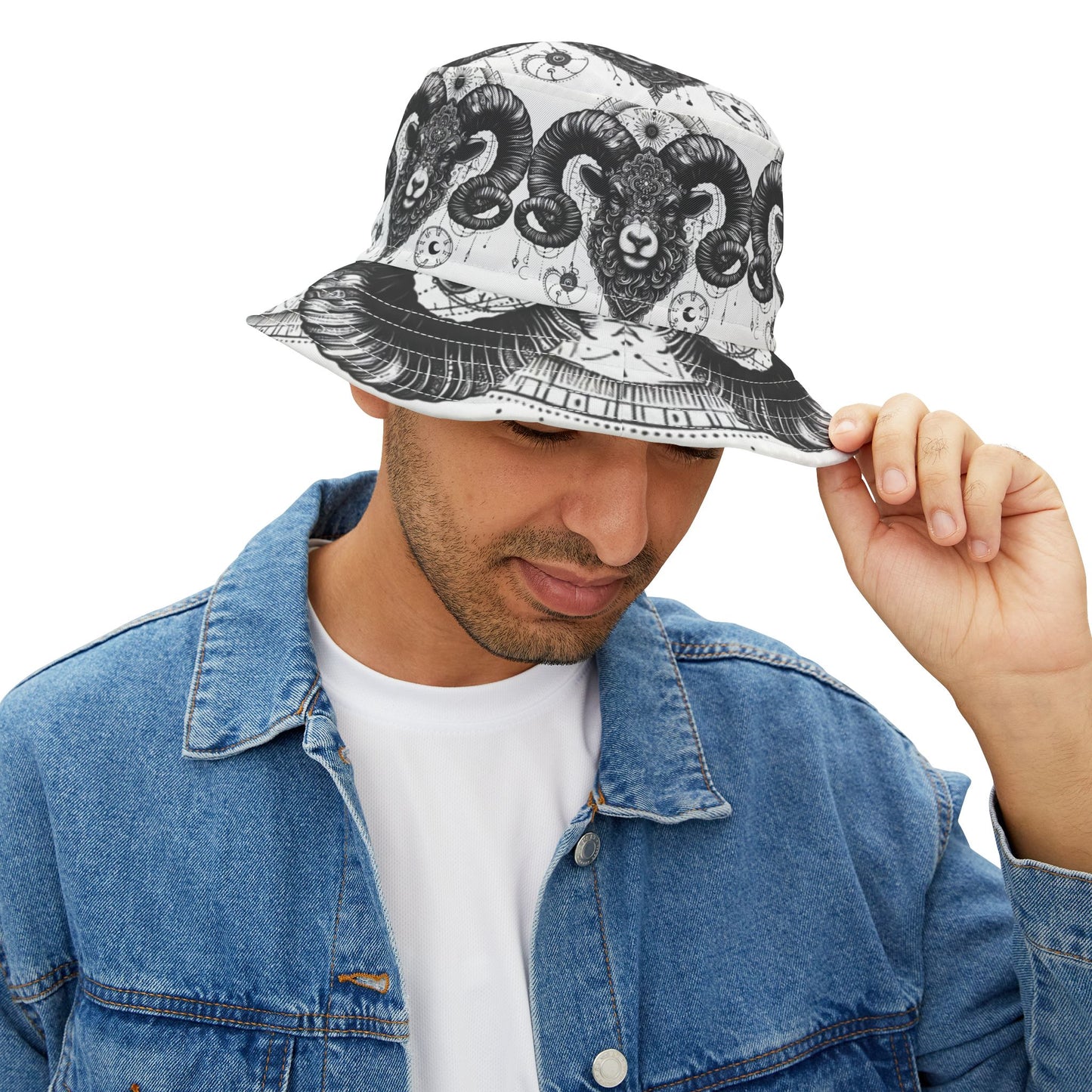 Aries Ram Bucket Hat Zodiac Gift Birthday Christmas Anniversary Wife Friend Daughter