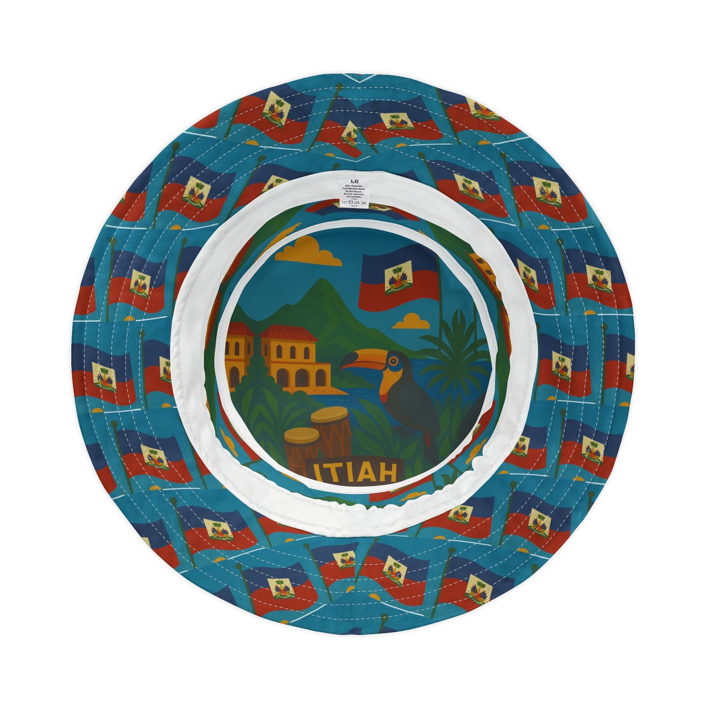 Haiti Bucket Hat Gift for Her Him Country Fashion