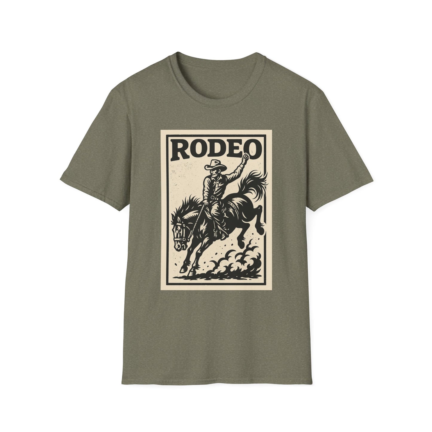 Rodeo Unisex Softstyle T-Shirt Cowboy Shirt Tee Western