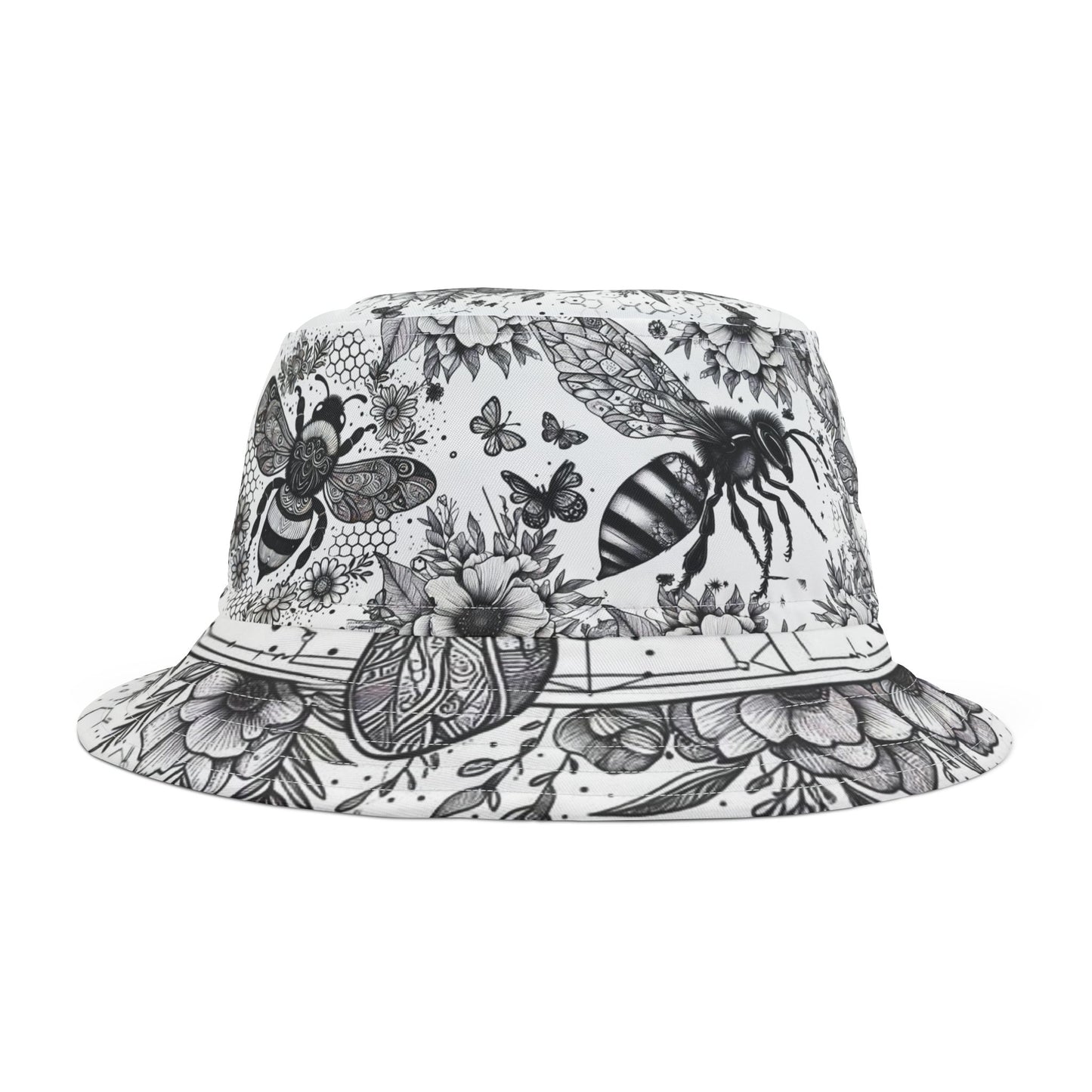 Bumblebee Bucket Hat Hunny Bee Gift for Vegan Boho Vegitarian