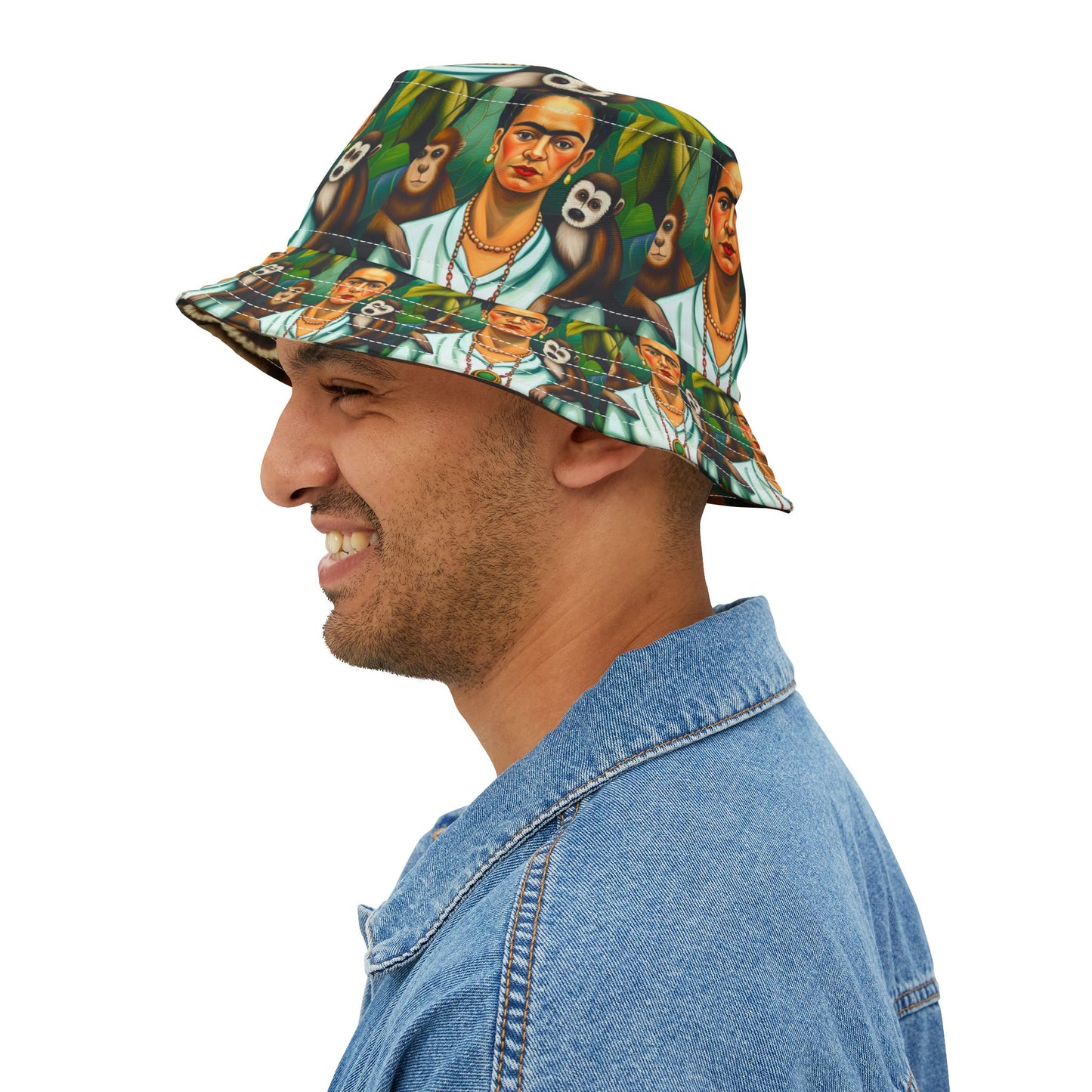 Frida Kahlo Bucket Hat Mexican Artist Gift Original Art Retro Vintage Style