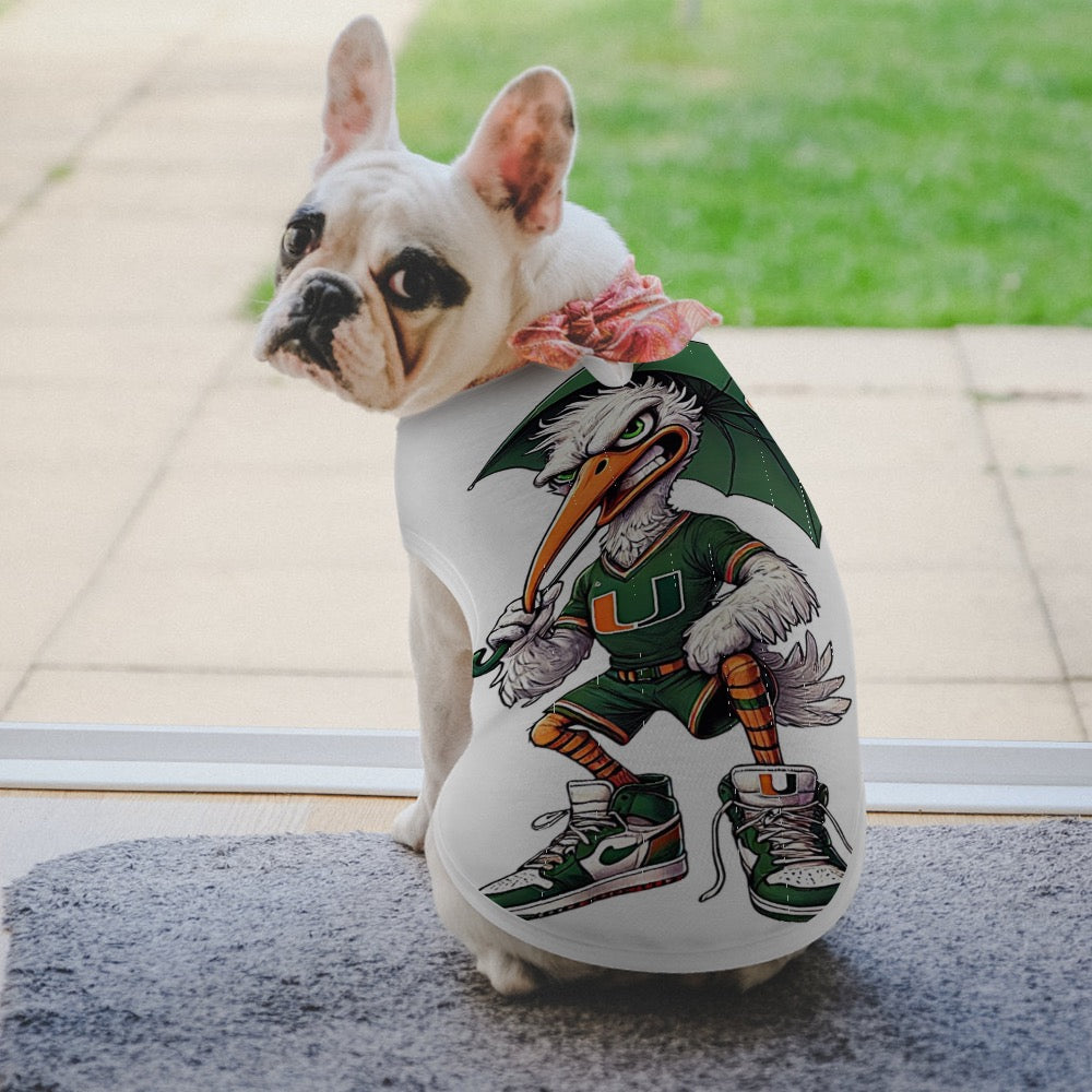 Miami Hurricanes Pet Shirt UM University of Miami Dog Cat Shirt