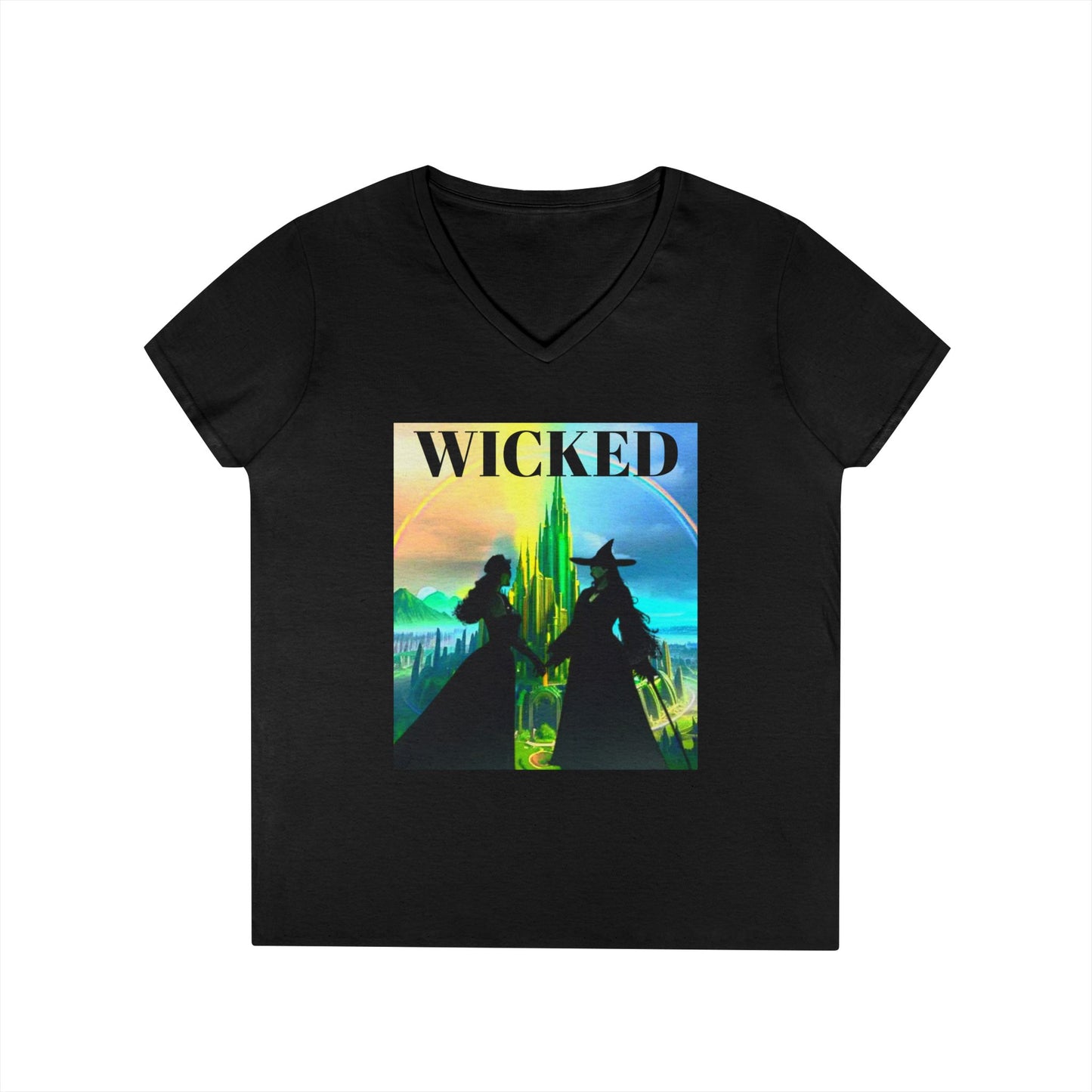 Wicked Ladies' V-Neck T-Shirt Movie Musical Inspired Tee Gift