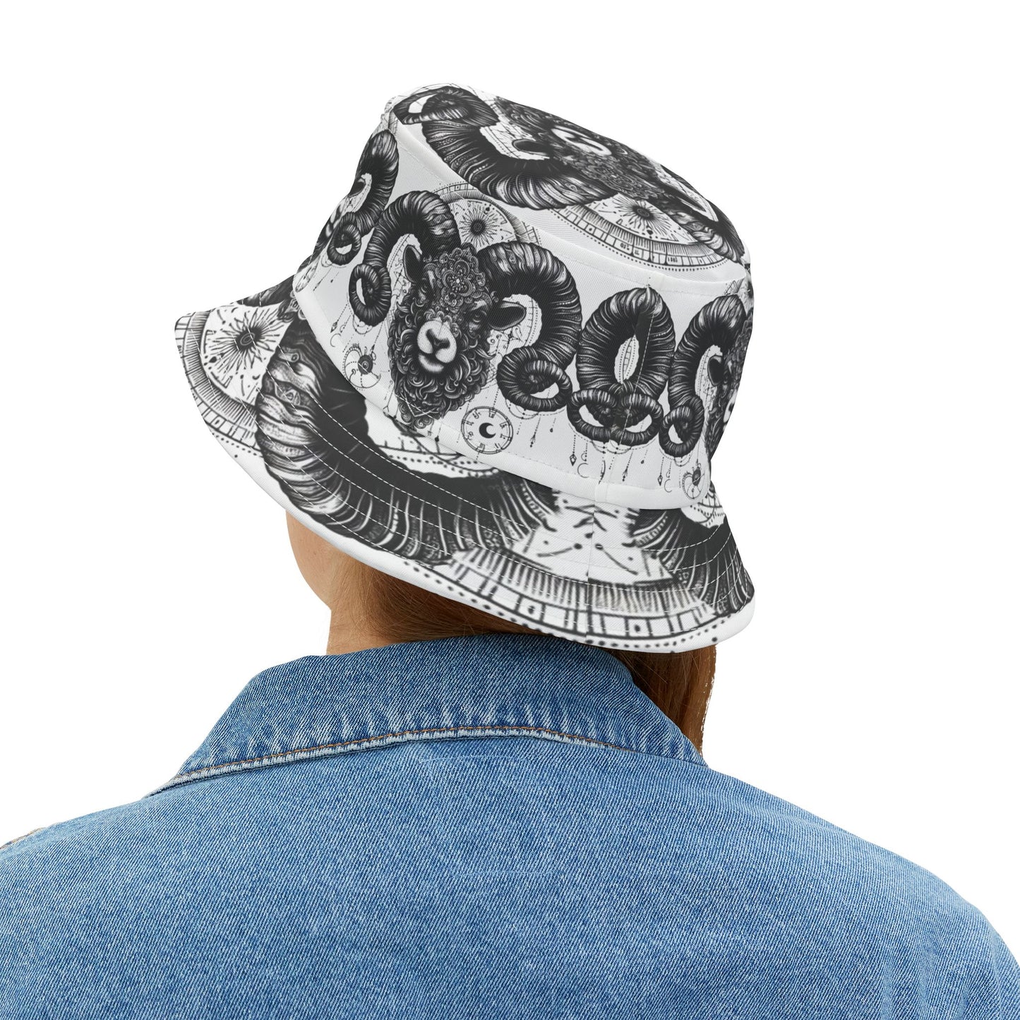 Aries Ram Bucket Hat Zodiac Gift Birthday Christmas Anniversary Wife Friend Daughter