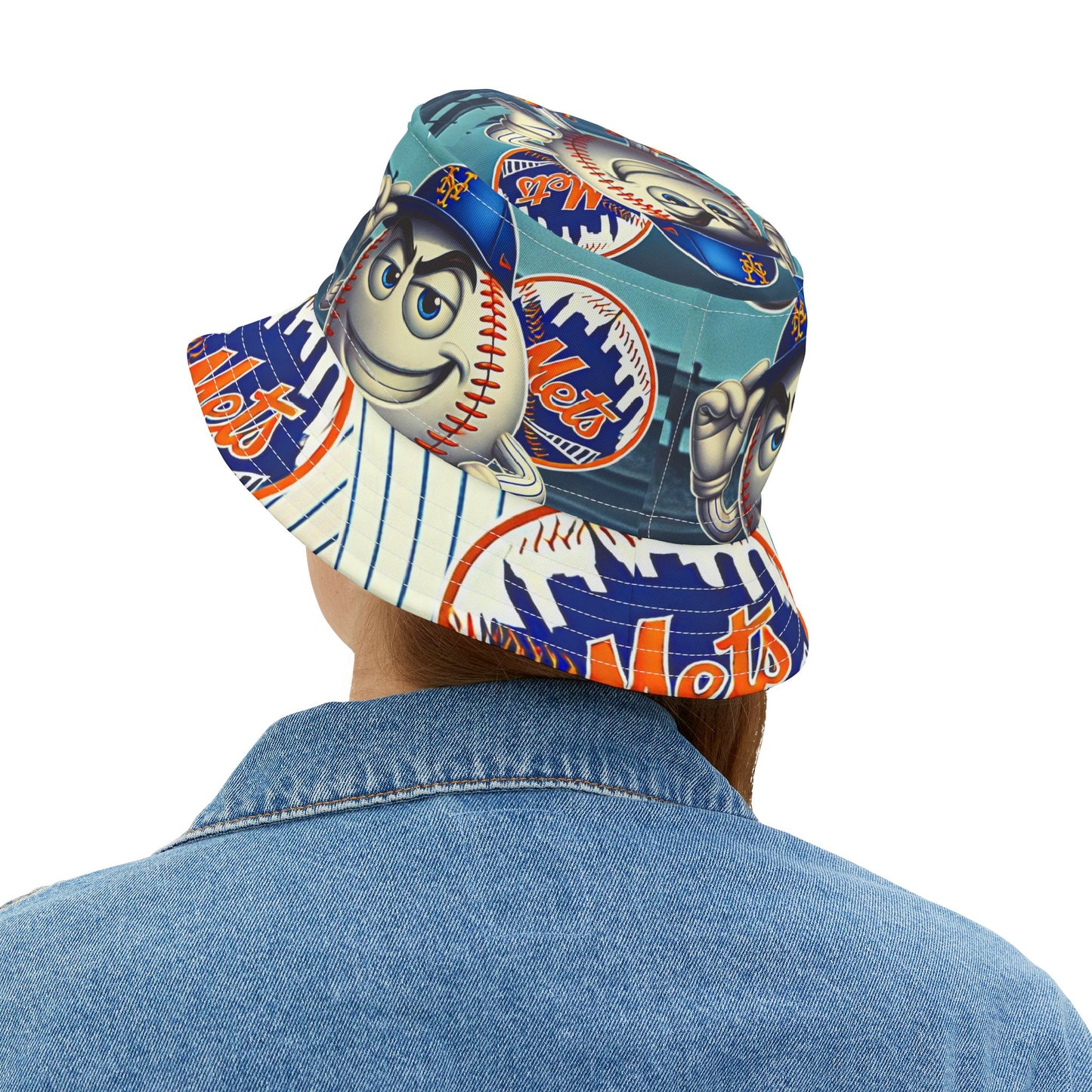 NY Mets Baseball Bucket Hat New York Sports Accessory