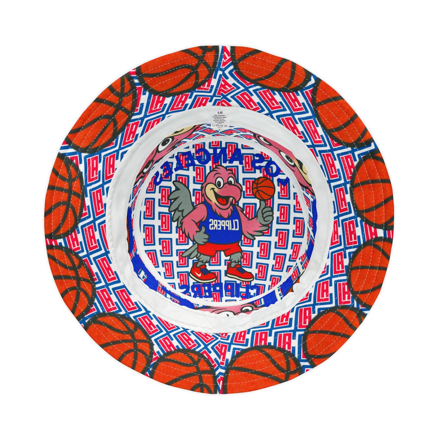 Los Angeles Bucket Hat (AOP) Loves Angels Clipper Basketball