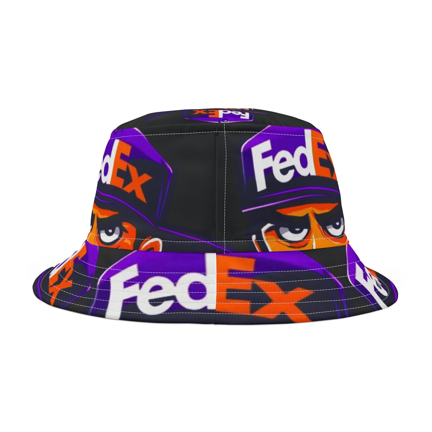 FedEX Black Background Bucket Hat