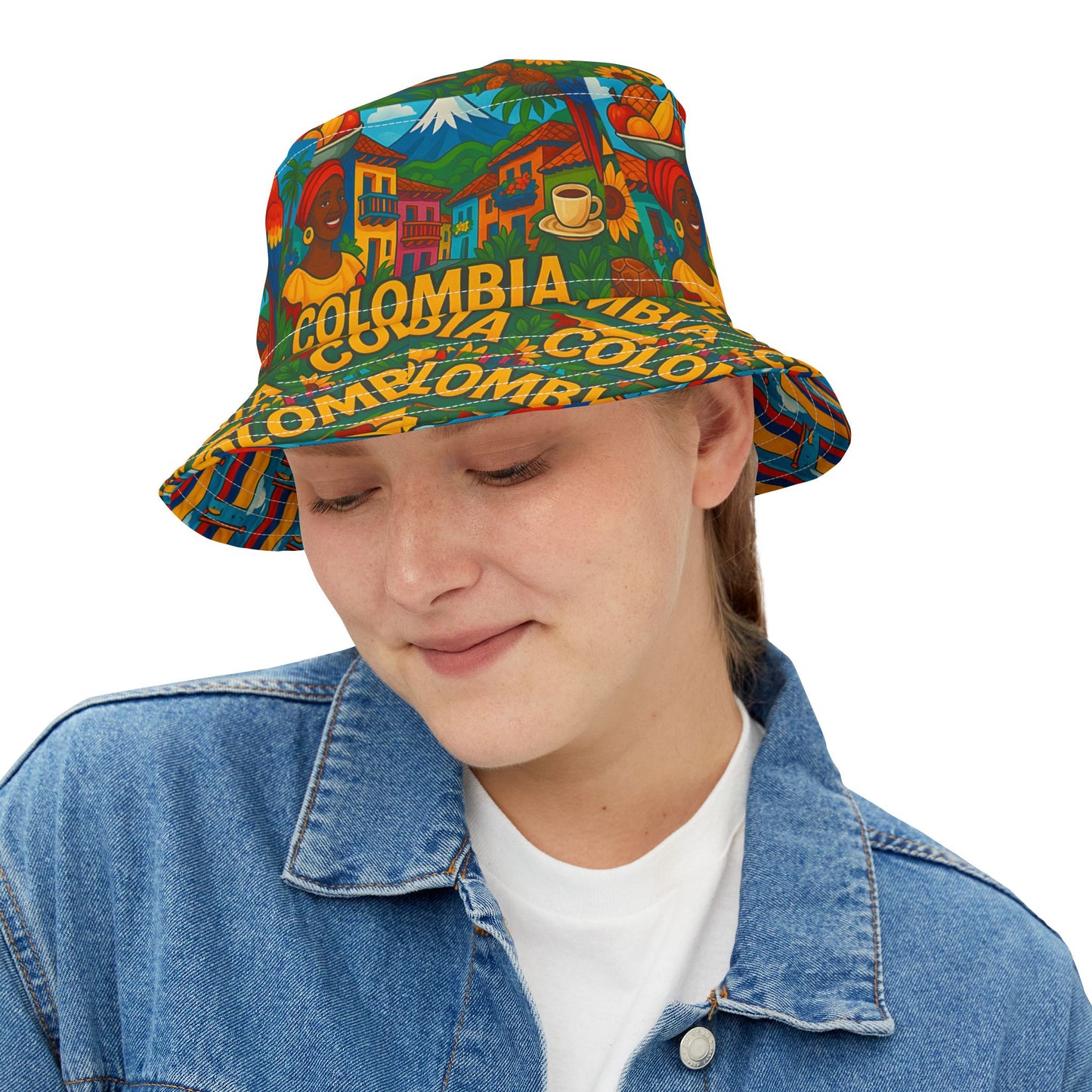 Colombia Bucket Hat Colombian Fashion Gift