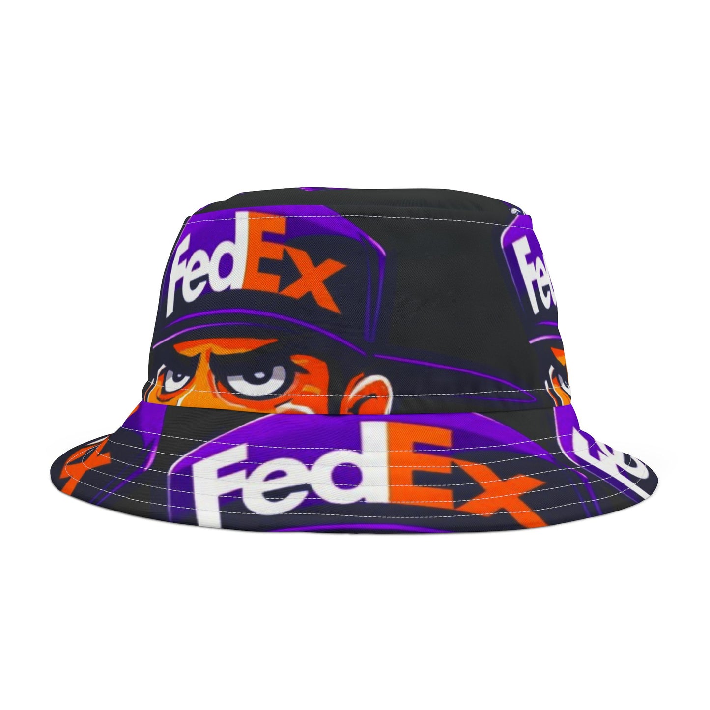 FedEX Black Background Bucket Hat