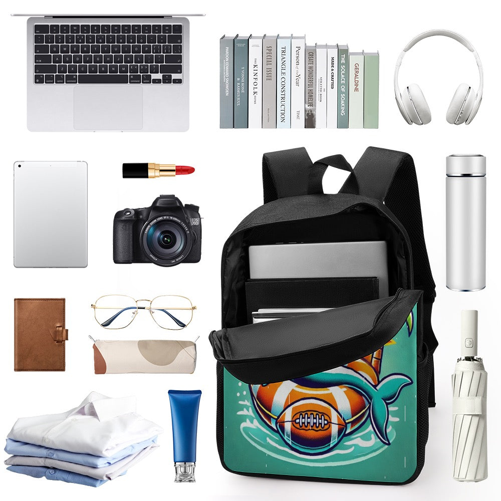 Miami Dolphins 17 Inch Shoulder Backpack