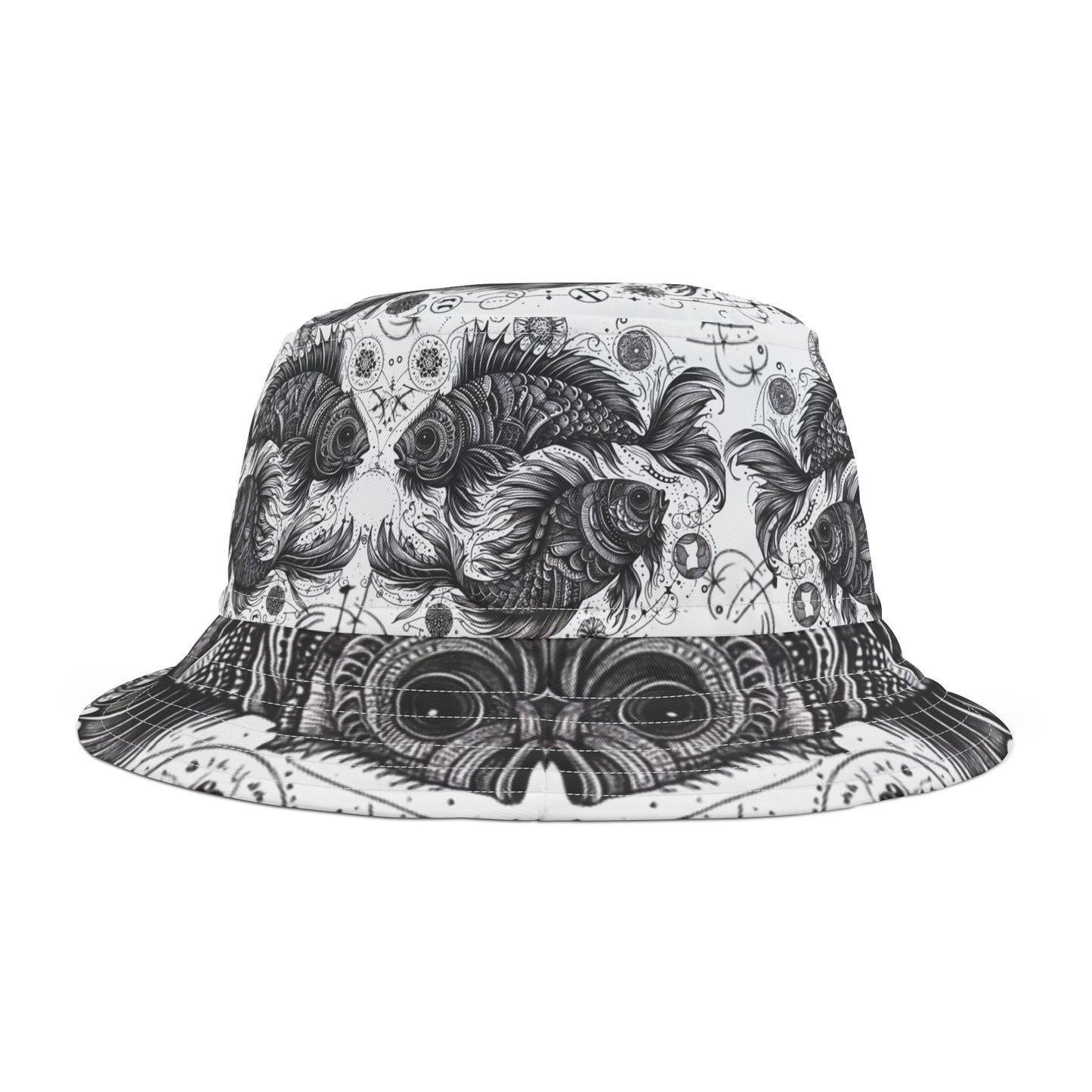 Pisces Two fish Bucket Hat Gift Zodiac Fishing Birthday Anniversary Christmas