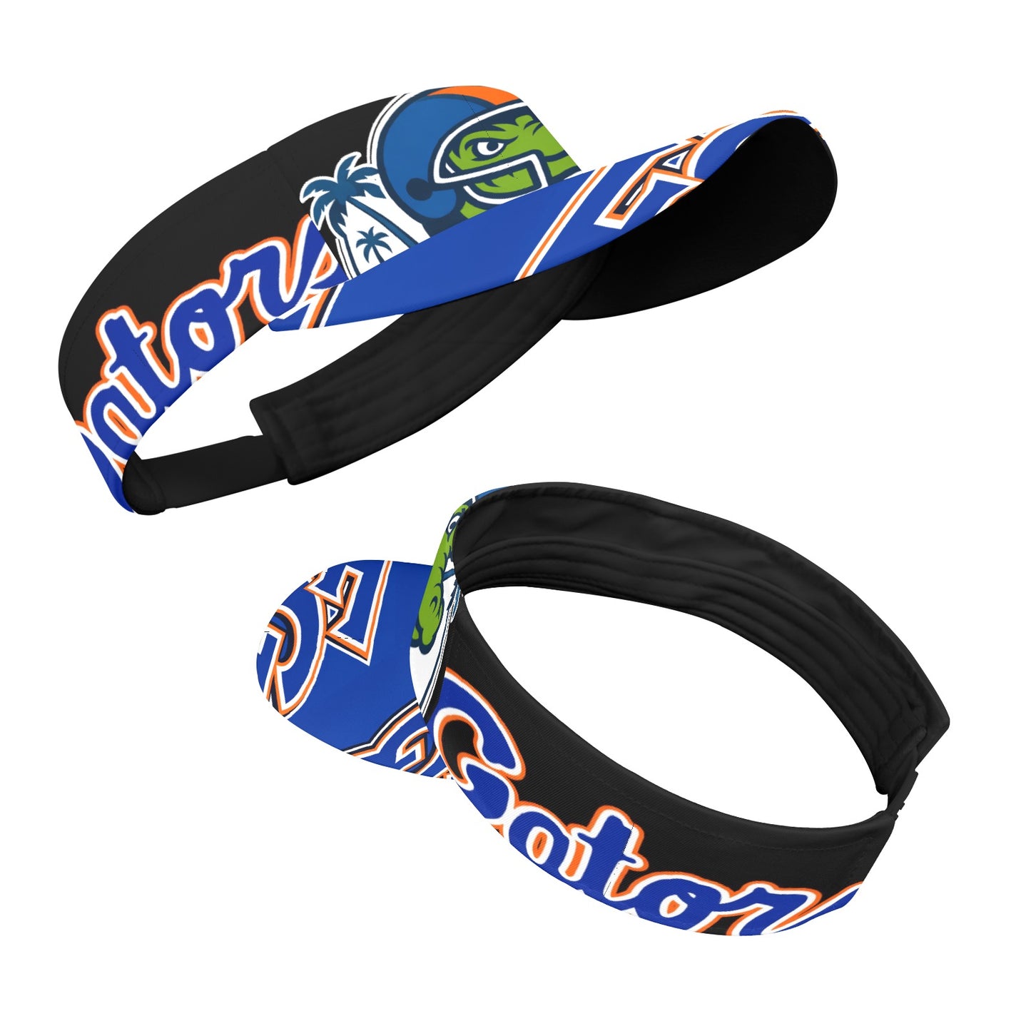 Florida Gators Visor, UF University of Florida Sports Sun Visor, Blue Brim