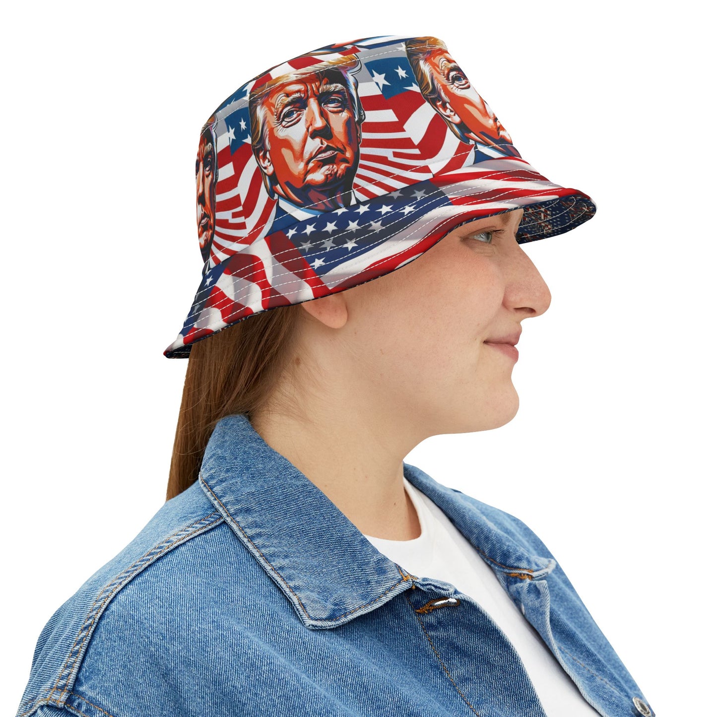 Trump 45/47!!! Bucket Hat Political Humor Gift Republican MAGA