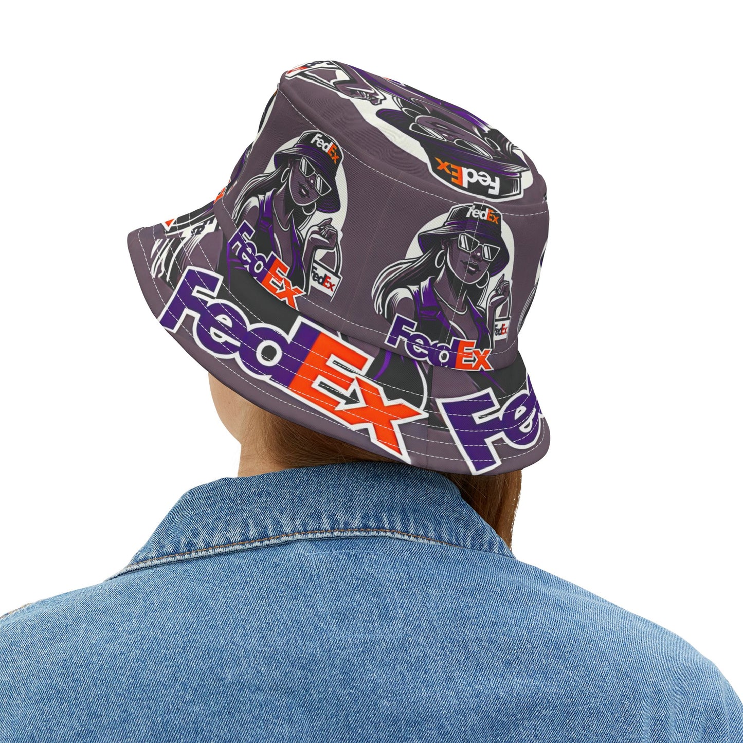 FedEx Woman Bucket Hat
