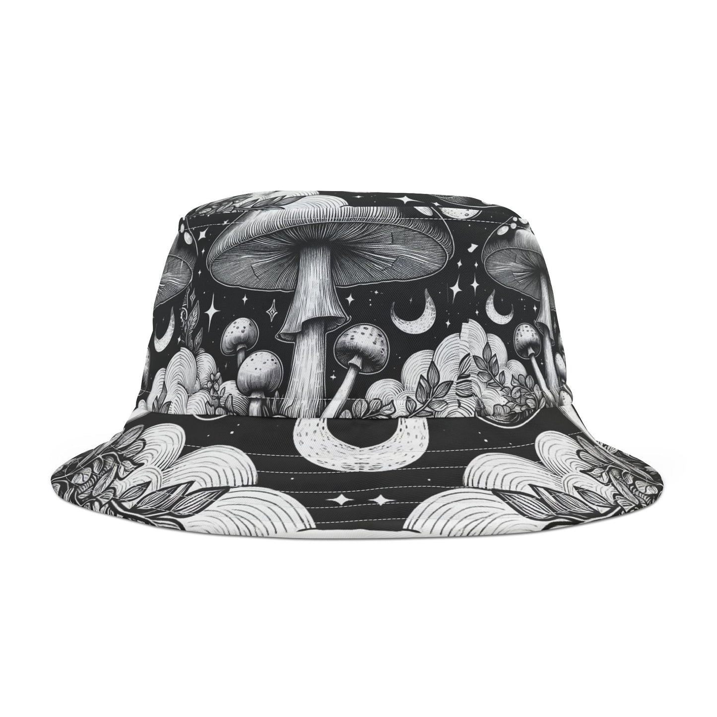 Mushroom Bucket Hat Gift Shrooms Fungi Holistic Fashion BOHO Vegan Vegitarian