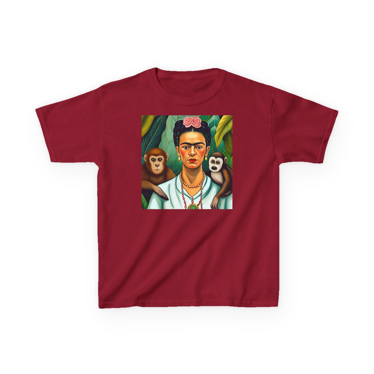Frida Kahlo Kids Heavy Cotton™ Tee Mexican Artist Style Art Gift Children