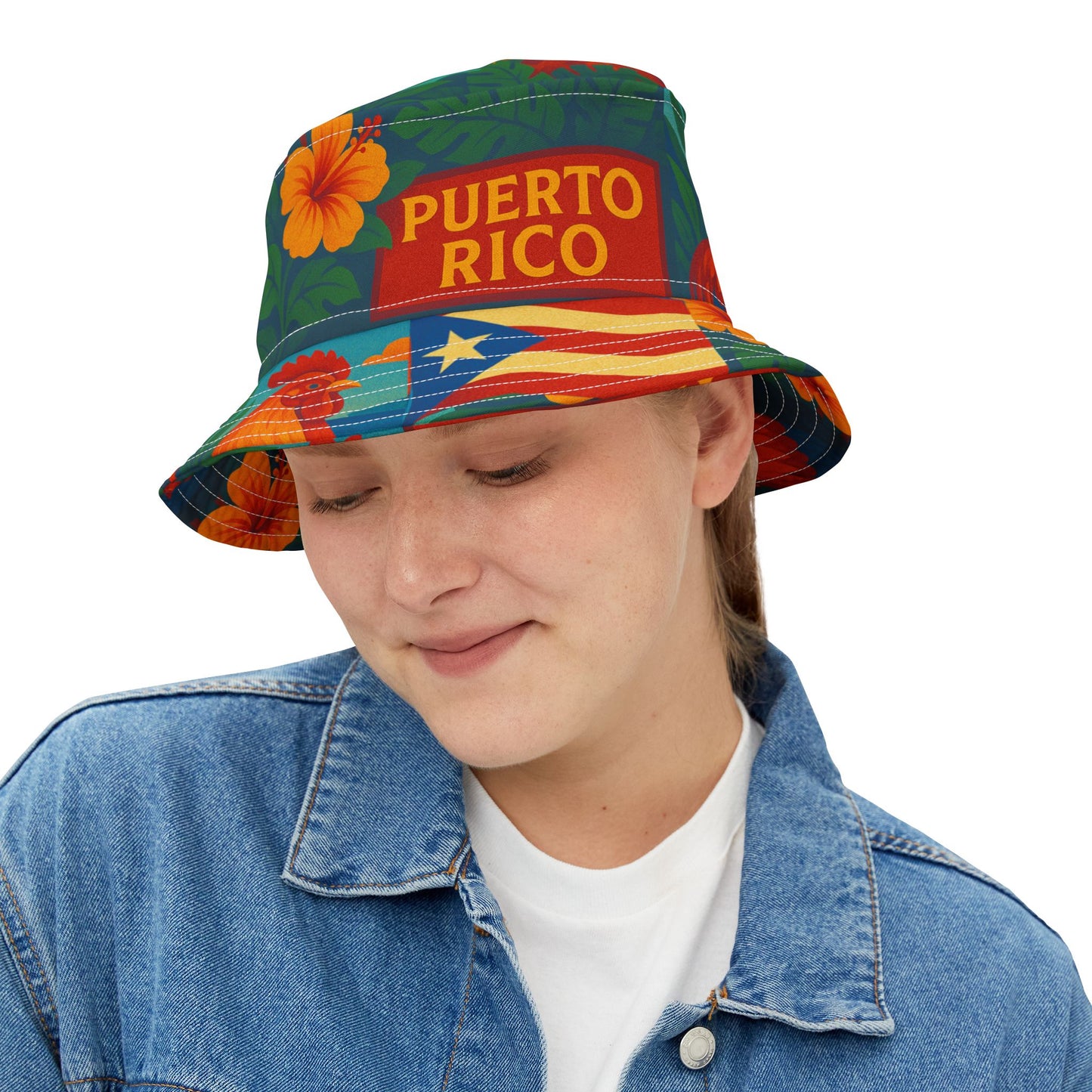 Puerto Rico Bucket Hat Gift for him her PR