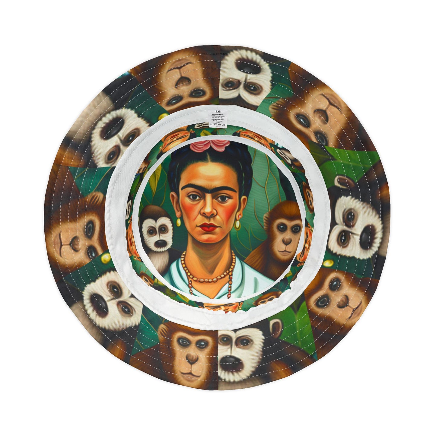 Frida Kahlo Bucket Hat Mexican Artist Gift Original Art Retro Vintage Style