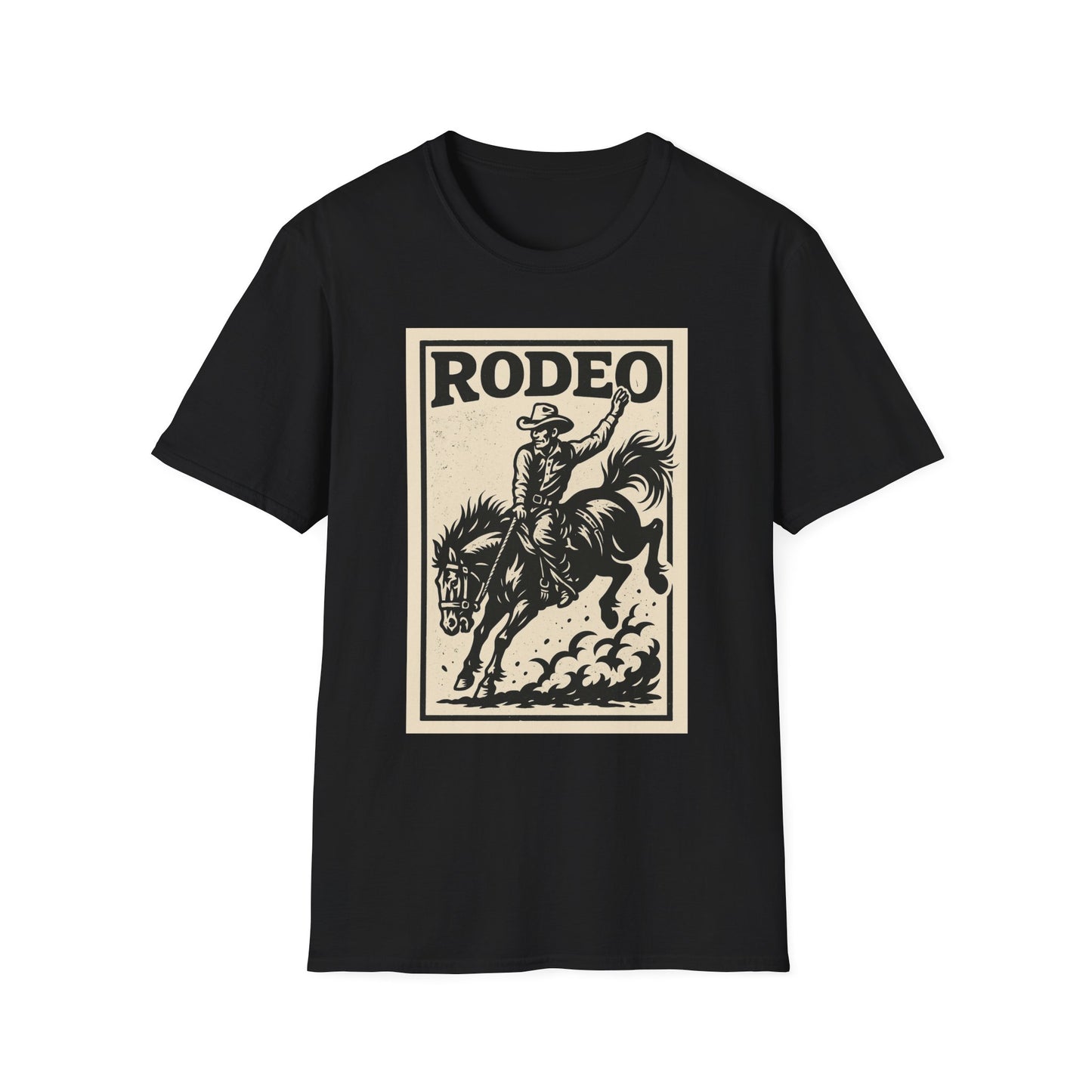 Rodeo Unisex Softstyle T-Shirt Cowboy Shirt Tee Western