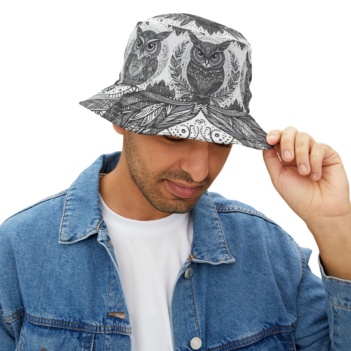 Owl Bucket Hat Gift Graduation Bird Watcher Vet Nature