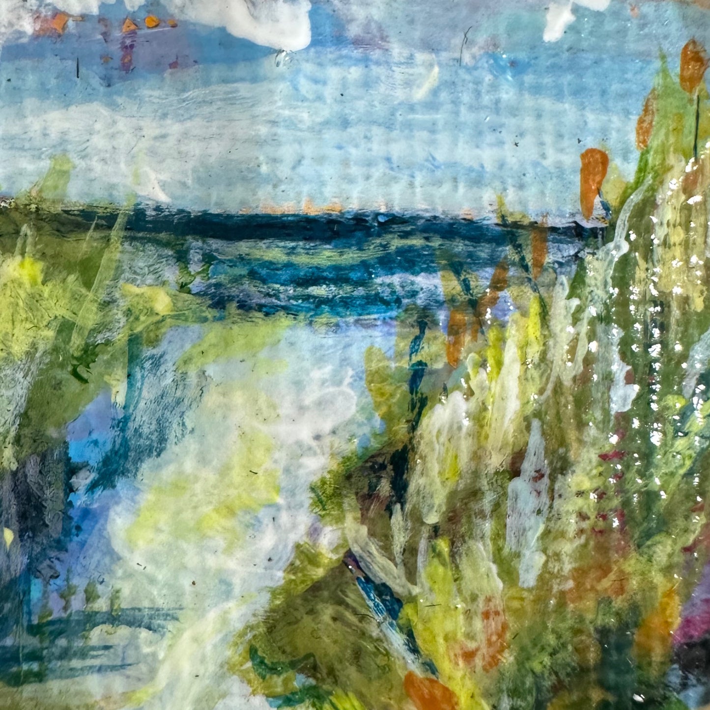 Mini Acrylic Original Painting Seascape #4