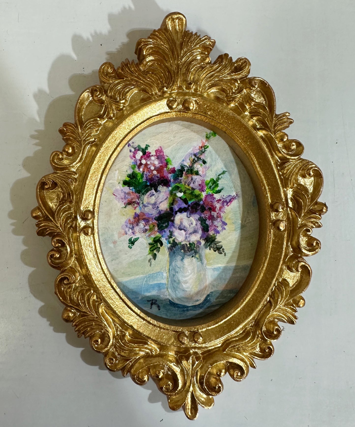Mini Acrylic Original Painting Still Life Bouquet #3