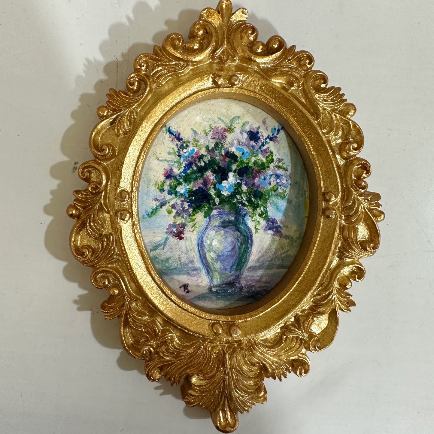 Mini Acrylic Original Painting Still Life Bouquet