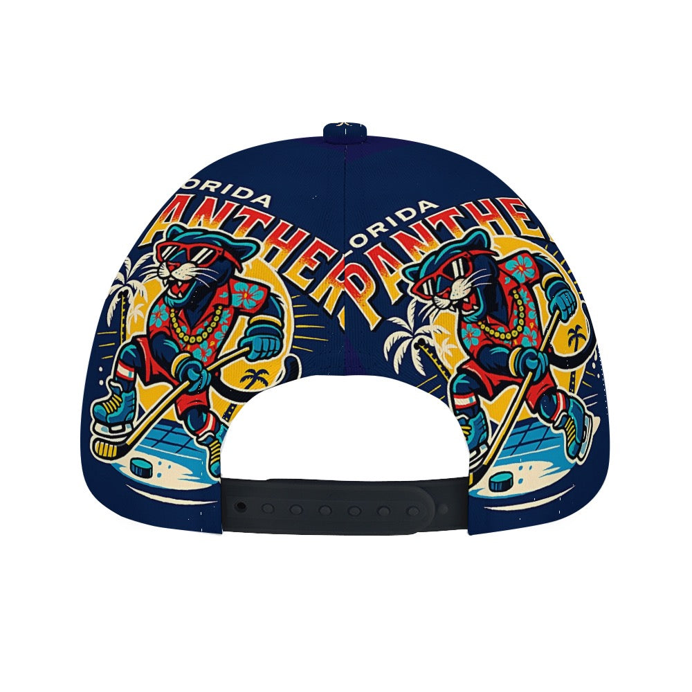 Florida Panthers Hockey Baseball Cap Trucker Hat Dark Blue