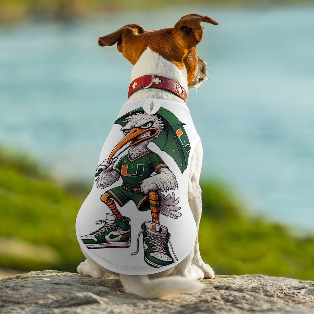 Miami Hurricanes Pet Shirt UM University of Miami Dog Cat Shirt