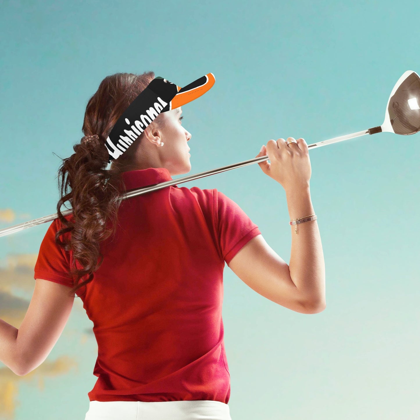 University of Miami Hurricanes-inspired sports visor