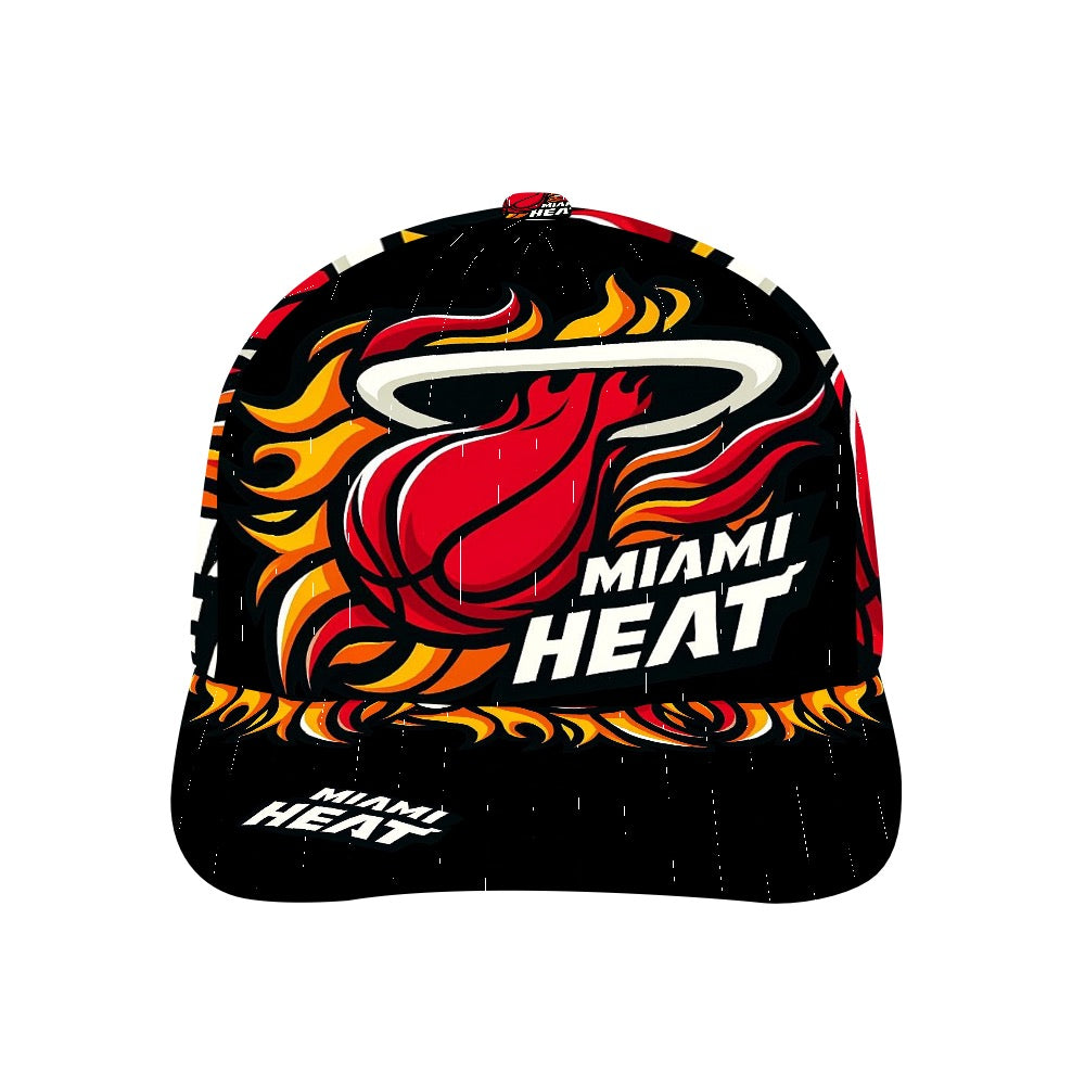 Miami Heat Trucker Hat, Miami Heat Baseball Cap, Basketball Fan Hat