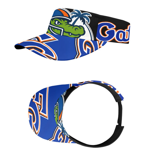 Florida Gators Visor, UF University of Florida Sports Sun Visor, Blue Brim