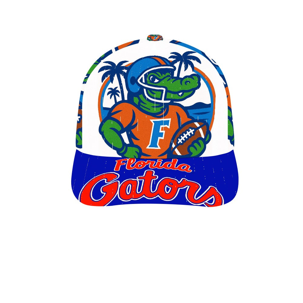 Florida Gators Trucker Hat, UF Gators Baseball Cap, Blue Brim