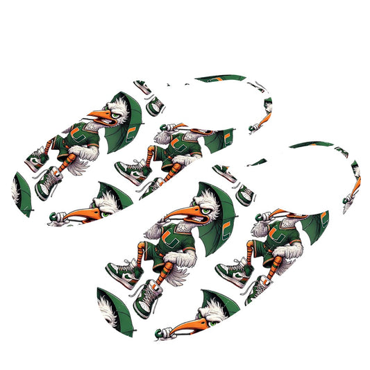 Miami Hurricanes Slippers University of Miami UM Men’s Women’s House Shoes