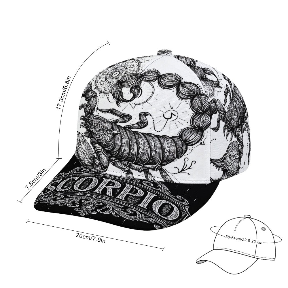 Scorpio Zodiac Trucker Hat, Scorpio Baseball Cap, Astrology Hat, Scorpio Gift