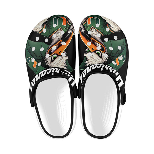 Hurricanes Adults Clogs Miami University Croclike Black