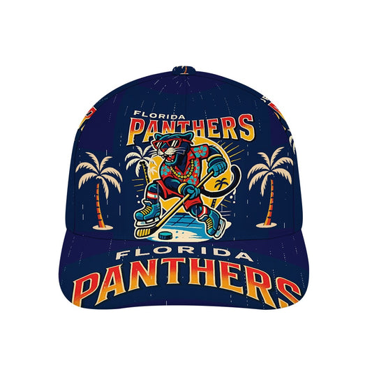 Florida Panthers Hockey Baseball Cap Trucker Hat Dark Blue