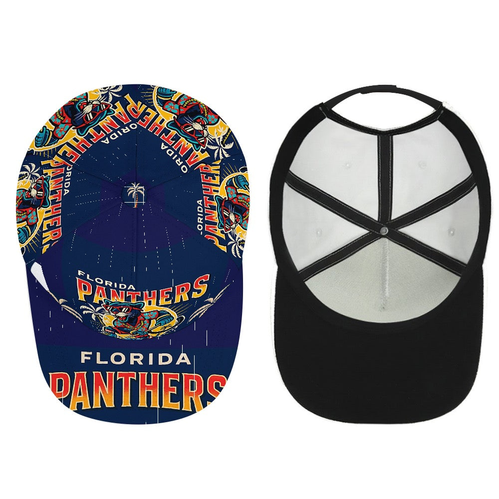 Florida Panthers Hockey Baseball Cap Trucker Hat Dark Blue