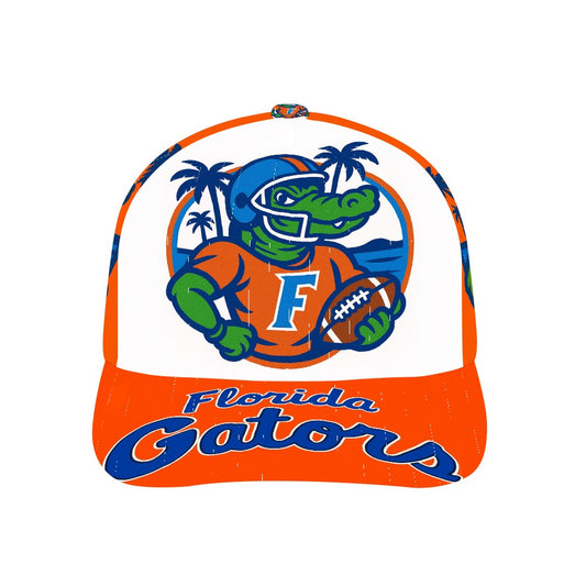 Florida Gators Trucker Hat, UF Gators Baseball Cap, Orange Brim