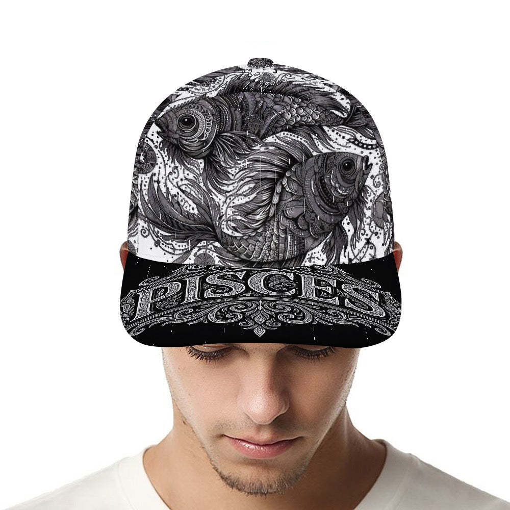 Pisces Zodiac Trucker Hat, Pisces Baseball Cap, Astrology Hat, Pisces Gift