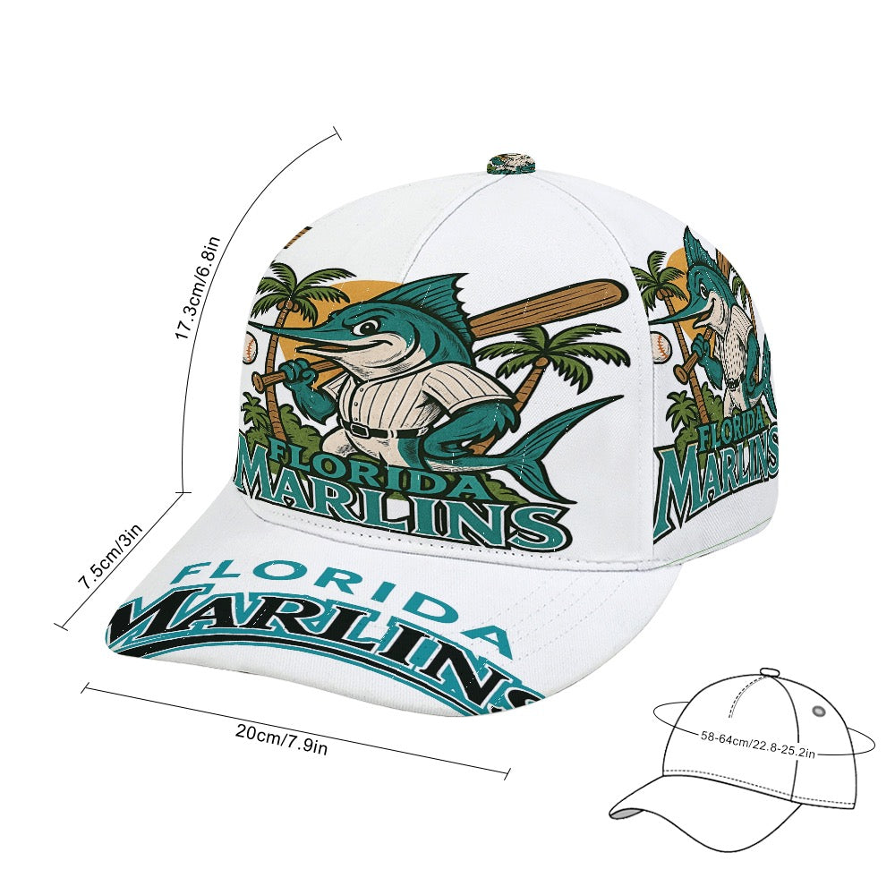 Florida Marlins Baseball Cap Trucker Hat